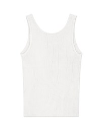 U-Neck Ribbon Knit Tank Top