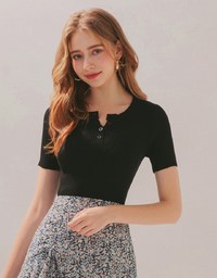 Versatile Knit Crop Top