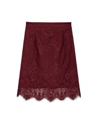 Romantic Lace Trim Mini Skirt