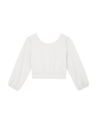 2Way Versatile Peasant Sleeves Crop Top