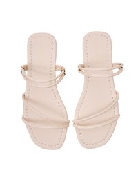 2Way Thin-Strappy Flat Sandals