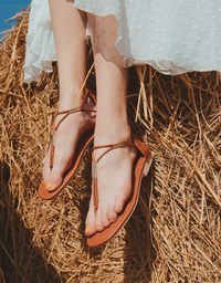Bohemian Y-Shaped Strap Flat Sandals