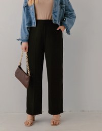Sleek Slimming Elastic Suit Pants
