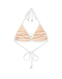 Plain Halter Crisscross Bikini Top (Thick Padded)