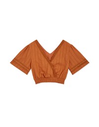 Bohème Lace Trim Elasticed Crop Top