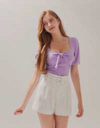 Stylish Front-Knot Crop Top