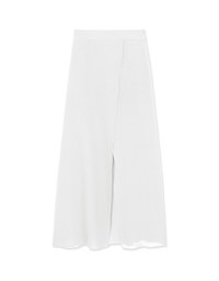 Chiffon-Overlay Maxi Skirt