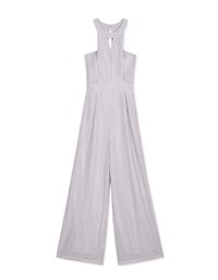 Twill Weave Halter Jumpsuit (With non-detachable padding)