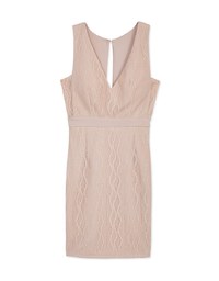 Cut-Out Back Bodycon Lace Dress (With Sewn-In Paddings)