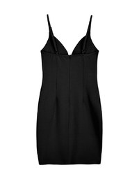 Deep V Bodycon Dress (With Sewn-In Paddings)