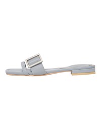 Square-Buckle Slide Sandals