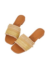 Bohemian Weaved Slide Sandals