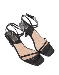 Ankle Strappy Mid-Heeled Sandals