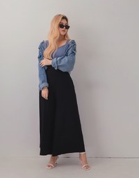 Hips Sculpting High Waisted Elasticated Wide Pants