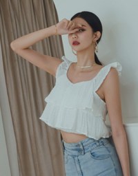Sweet Sultry Layered Ruffle Tank Top