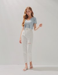 Refined Filter Hem Two-Piece Top