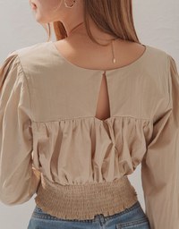 2Way Frilly Fluttery Cinched Waist Top