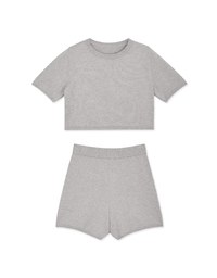 Soft Grunge Crop Top & Short Set Wear