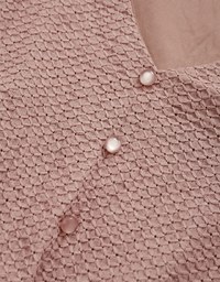 Understated Elegant Textured Waist-Elasticated Mini Dress