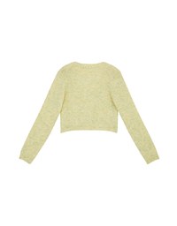 Basic Versatile Buttoned Pastel Knit Crop Top