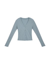 Finest Minimalistic Buttoned Knit Top