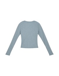 Finest Minimalistic Buttoned Knit Top