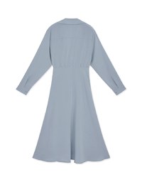 Soigné Dual-Loop Belted Midi Shirt Dress