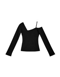 Iconic Asymmetrical One-Sholder Knit Top