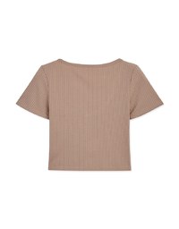 Basic Versatile U-Neck Knit Crop Top