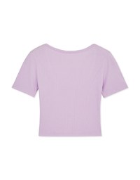 Simple Plain Round Neck Ribbed Crop Top