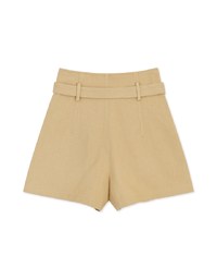 High Waisted Twill Shorts (With Belt)