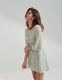 Romantic Delicate Lace Mini Dress
