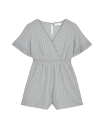 Exquisite Striped Lace Playsuit