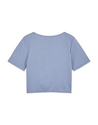 Casual Cooling Front-Knot Crop Top