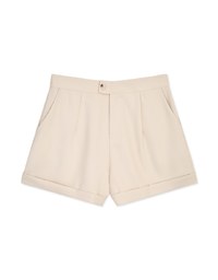 Elevated Casual Turn-up Slimming Suit Shorts
