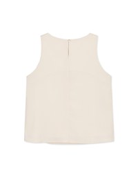 Elevated Detailing Pleated Sleeveless Top