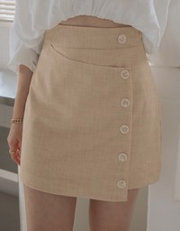 Edgy Chic Asymmetric  Skirt