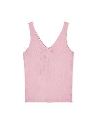 Minimalist Staple Buttoned Ribbed Tank Top