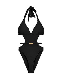 【YANBABY】Side Hollowed One Piece Swimsuit Bikini (Thick Padded)