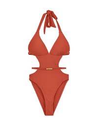 【YANBABY】Side Hollowed One-piece Bikini (Thick Padded)