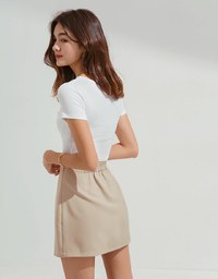 Diagonal Design A-Line Skirt