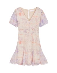 Celestial Tie-Dye Mini Dress