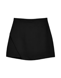 Minimalist Bias Cut A-Line Mini Skirt