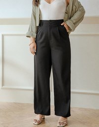 Intellectual High Waisted Suit Wide Pants