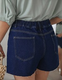 Casual Chic Ripped Denim Jeans Shorts