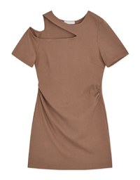 Sensual One-Shoulder Cut-Out Mini Dress