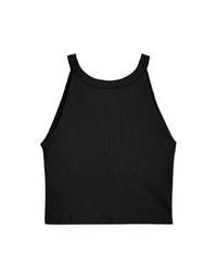 【Vacanza】Soigné Halter Knit Top (With Padding)