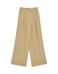 Refined Special Bias Pleated Wide Pants