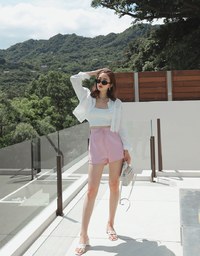 Cooling CEO Tie-Ribbon Slimming Suit Shorts