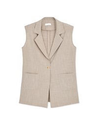 Smart Casual Back Slit Suit Vest (With Shoulder Pads)